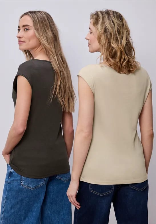Basic shirts in een 2-pack