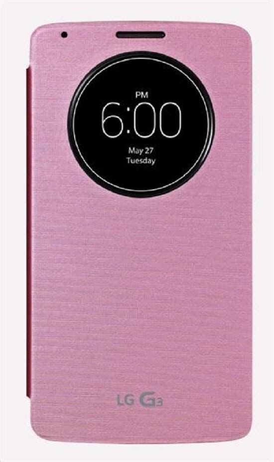 Etui CCF-345 S-View Case Rose pour LG G3 black