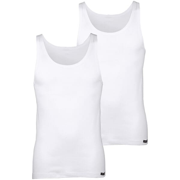 Jan Vanderstorm herren Hemden, Set Van 2 - 16 - wit - Plus Size