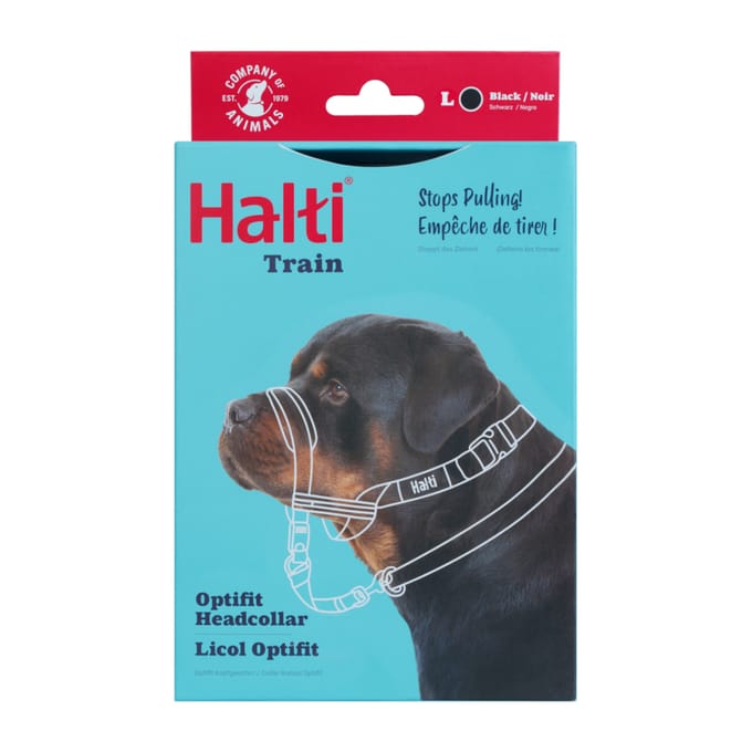 Halti Optifit Headcollar - Hondenhalsband - Zwart Large