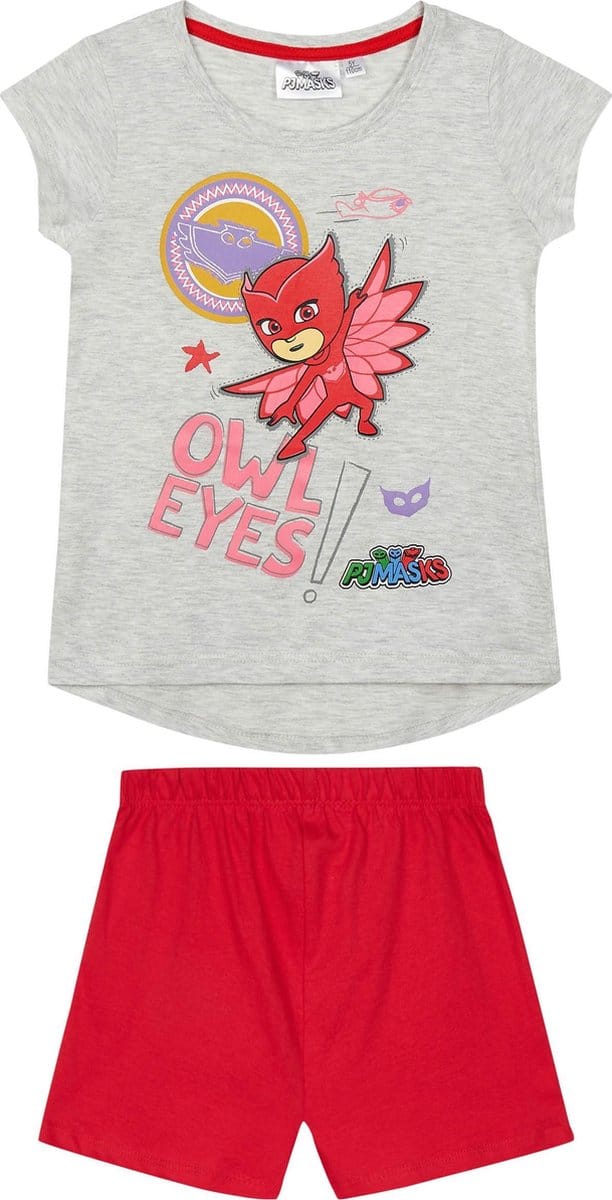 PJ Masks Meisjes Pyjama - grijs - Maat 98
