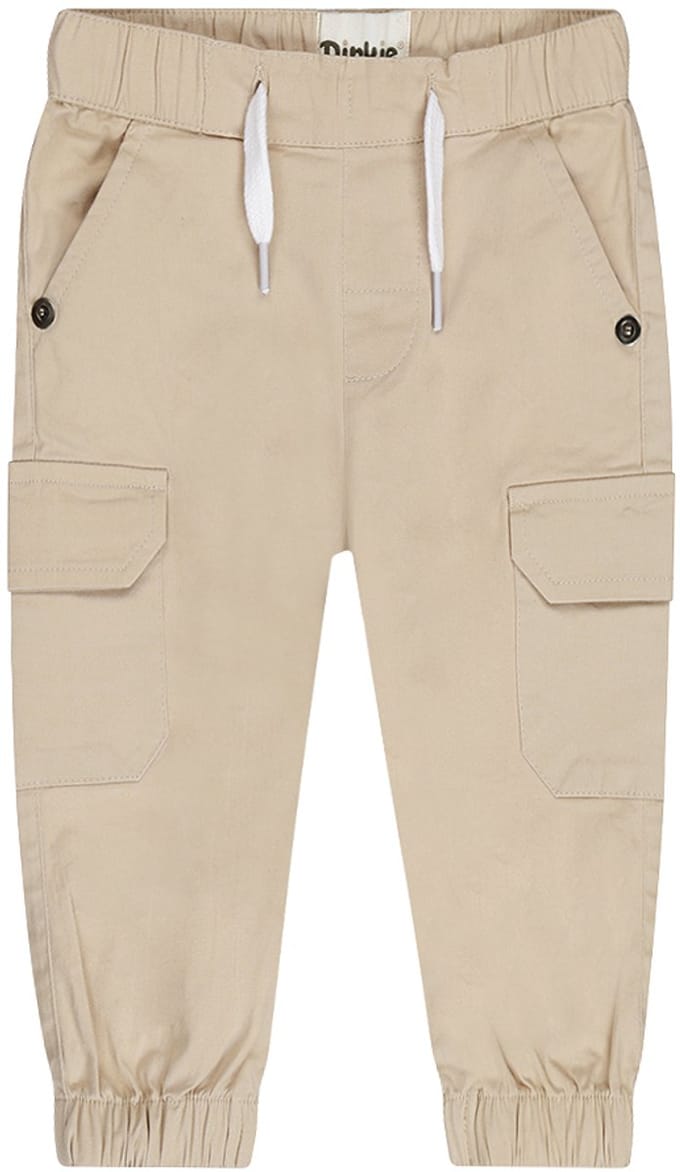 Dirkje Jongens Loose Fit Cargo Broek - Sand