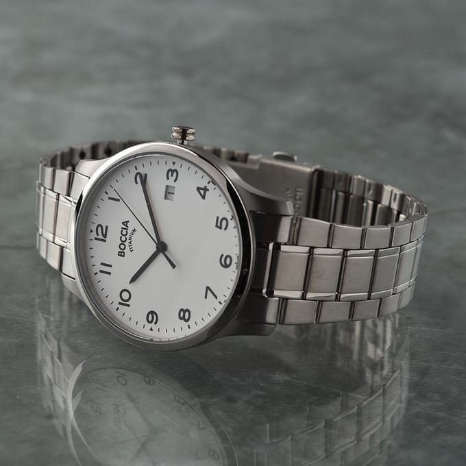 Boccia Titanium 3620.01 Heren Horloge 39 mm