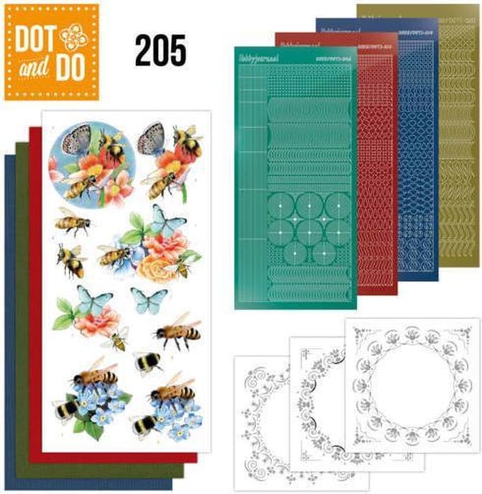 Dot and Do 205 - Jeanine's Art - Humming Bees