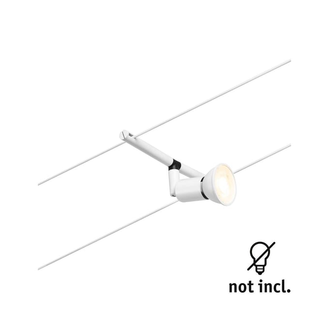 Paulmann 12V-kabelsysteem lamp GU5.3 Wit (mat), Chroom