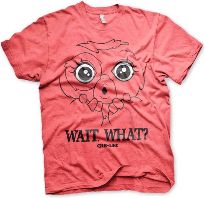 Gremlins Heren Tshirt -S- Wait. What? Rood