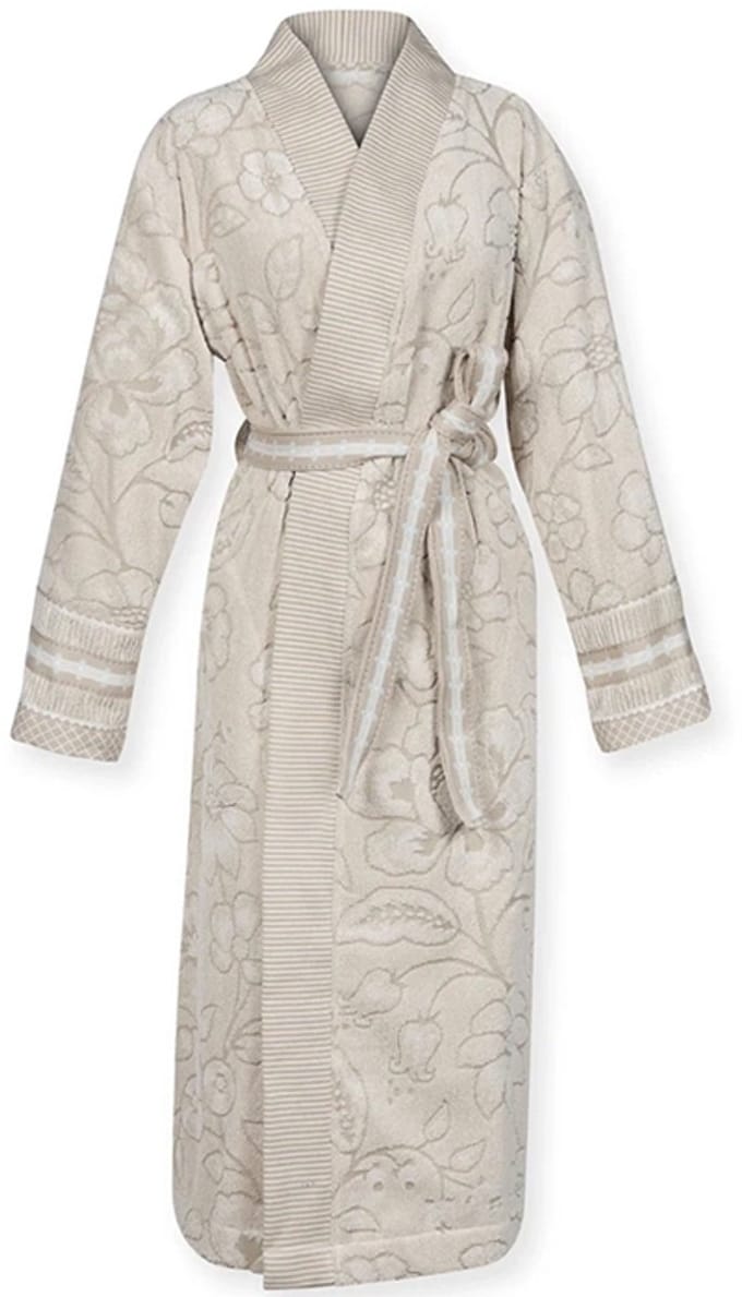 Pip Studio Jasmin Jacquard Badjas Zand-Maat: S