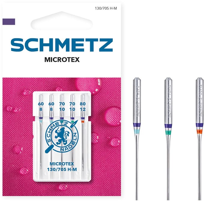 Naaimachinenaalden microtex assorti dikte 60-70-80