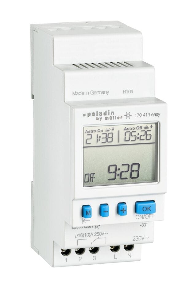 Digitale Timer Schakelaar Terminal Di1 W4 Astro 16A 230V - 170413EASY