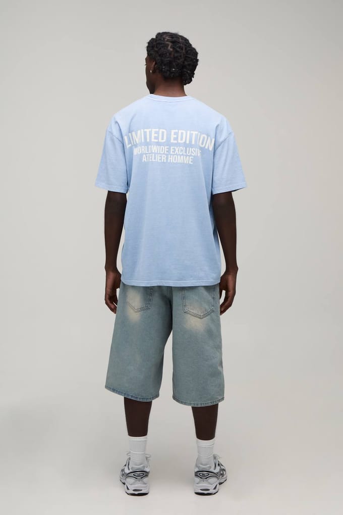 Oversized T-shirt Limited Edition | Dusty Blue | Size XS