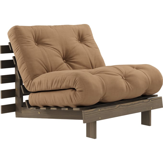 Karup Slaapbank Roots 90 - 755 Mocca - 106 carob brown lacquered