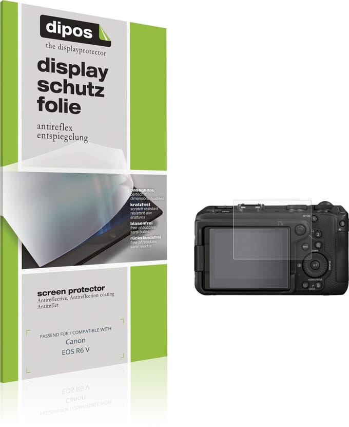 dipos – 4x Matte Beschermfolie geschikt voor Canon EOS R6 V | Krasbestendige & antireflecterende Screenprotector Ultra-Thin