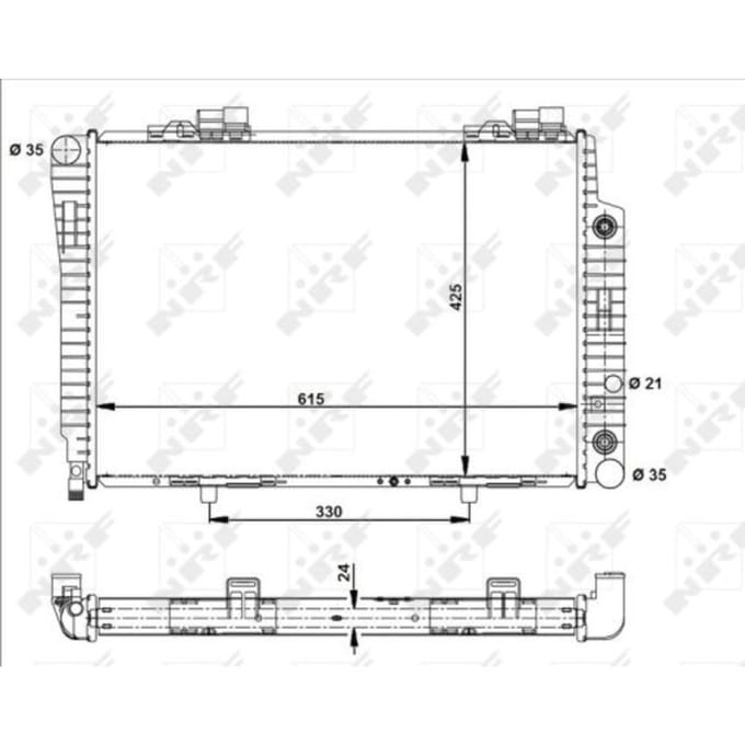Radiator, motorkoeling NRF 51282