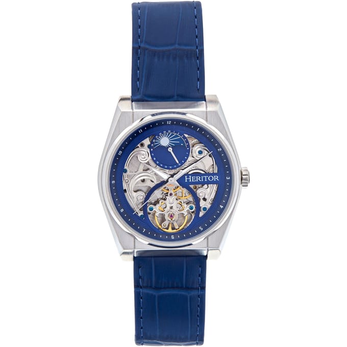 Heritor Automatische Daxton Semi Skelet Kantoorhorloge