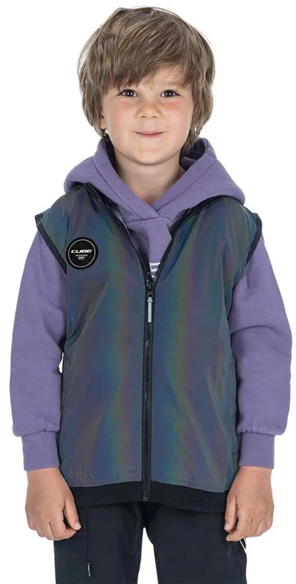 Cube Safety Rookie Gilet Paars M Kinderen