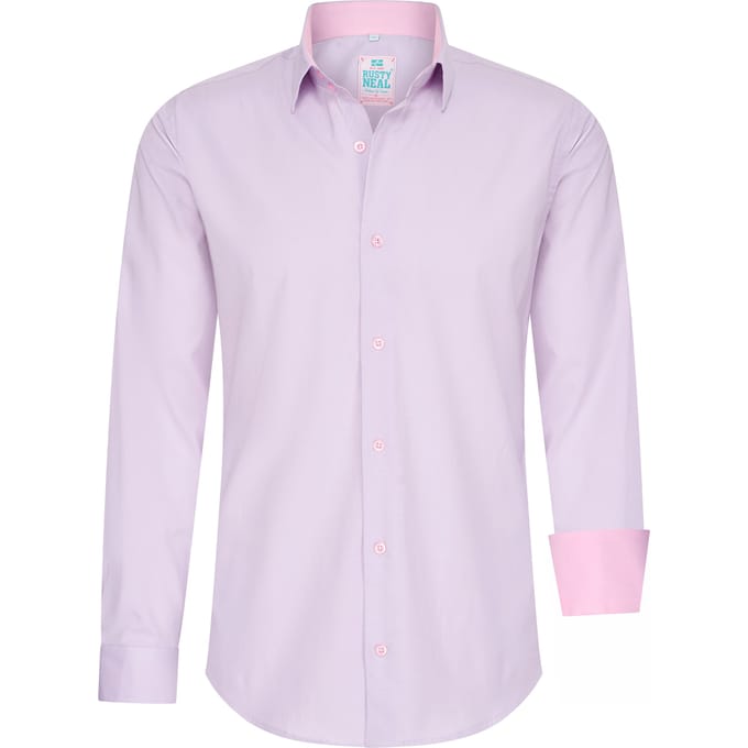 Pastelkleurig overhemd S - 6XL Slim Fit Katoenen stretch