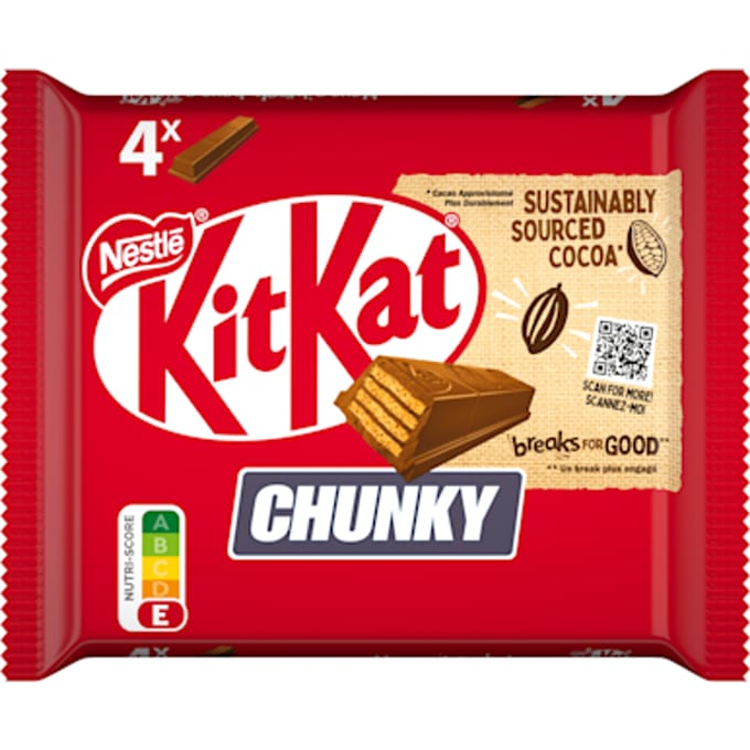 Chunky melk chocolade 4-pack