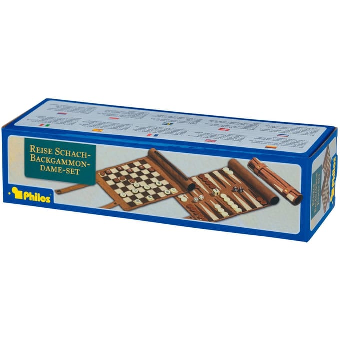 Philos Backgammon, schaak- en dam reisset rol