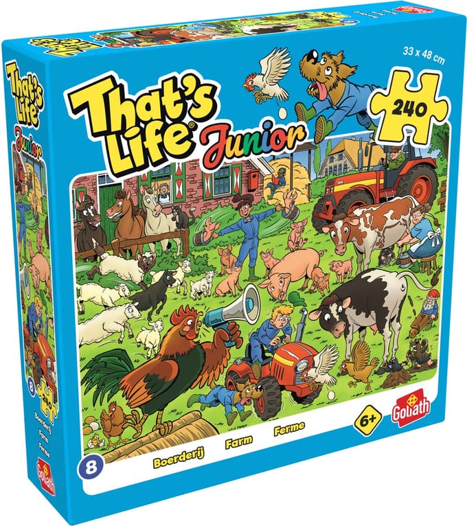 That's Life Junior | Nummer 8 | Boerderij Puzzel | 240 stukjes | Vanaf 6 jaar