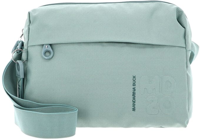 MANDARINA DUCK Schoudertas MD20 Medium Zip Crossover Iceberg Green Mintgroen