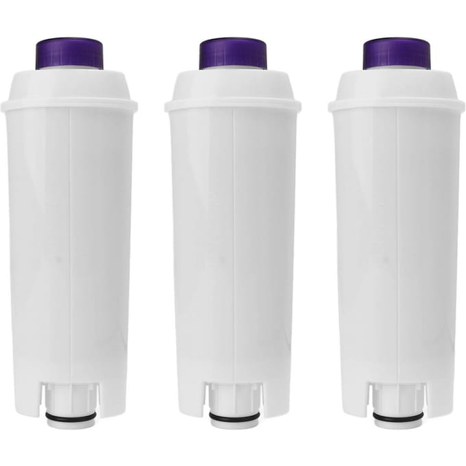 3 stuks Koffiemachine Waterfilter Vervanging ABS voor DeLonghi DLSC002 Koffiezetapparaat white