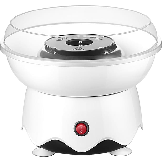 Machine à guimauve domestique pour enfants, moteur en cuivre pur haute puissance 400W avec plaque anti-éclaboussures US Plug blanc