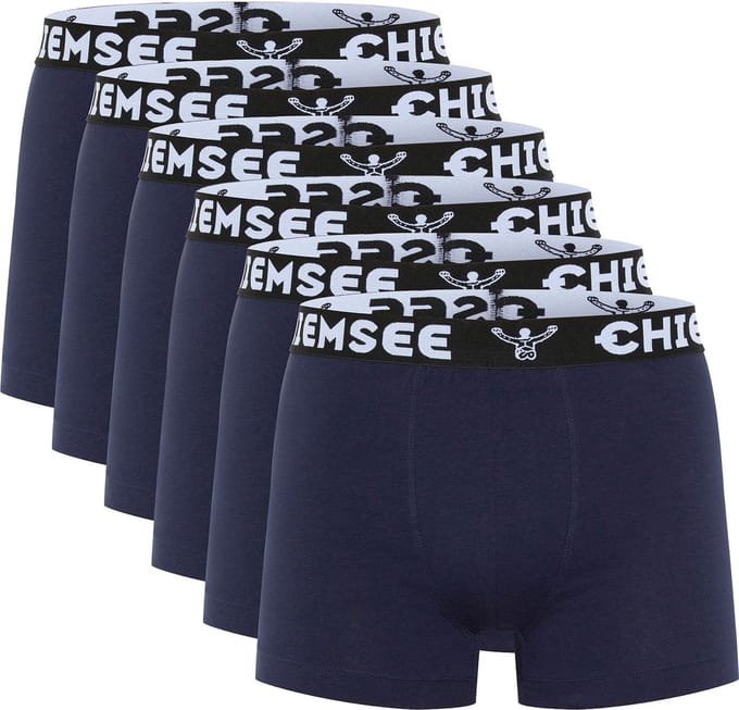6-PACK Chiemsee Boxershort Heren Trunk-ondergoed Regular Fit Retro Shorts, set van 6