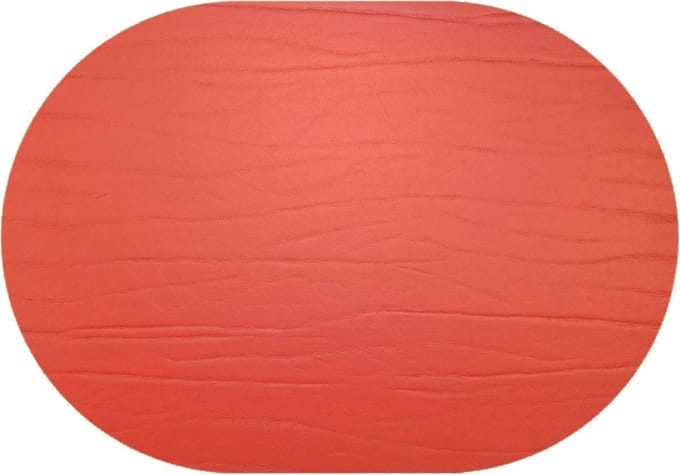 Daff Leatherixx Dumbo Placemat - Leer - Ovaal - 34 x 42 cm - Cherry