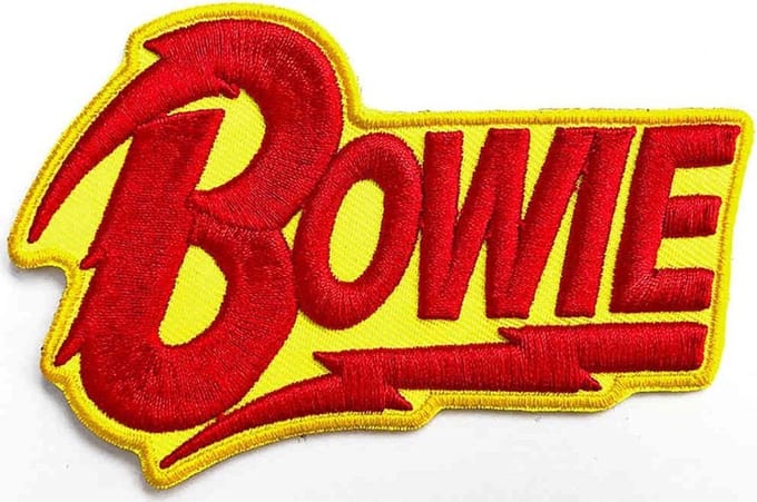 David Bowie - Diamond Dogs 3D Logo Patch - Rood/Geel