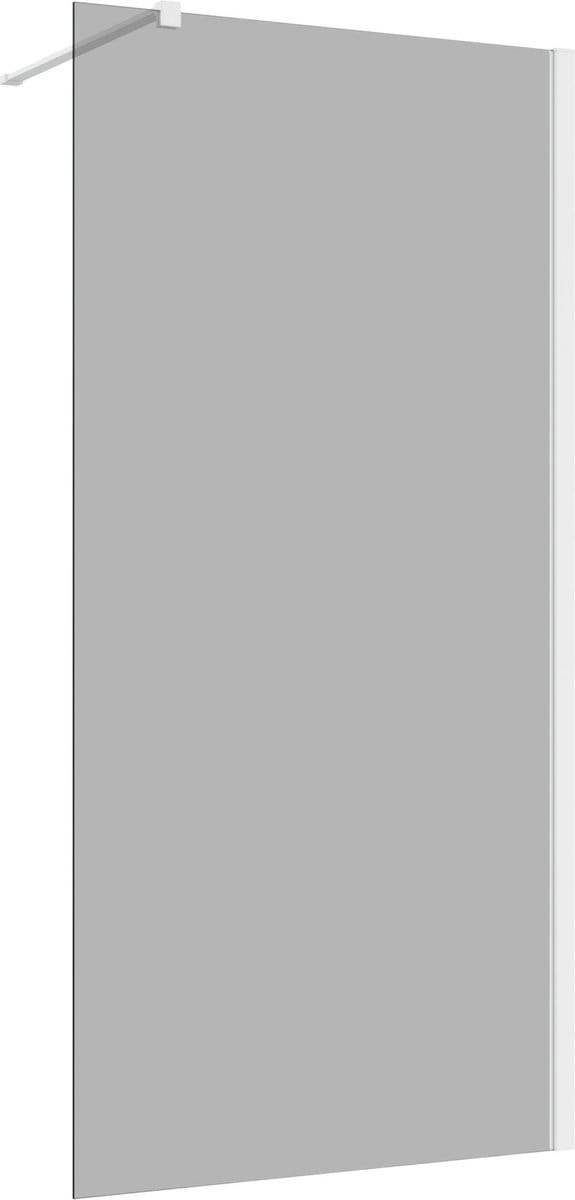 Inloopdouche 30x200 8mm Nano glas mat wit serie Silvio rookglas