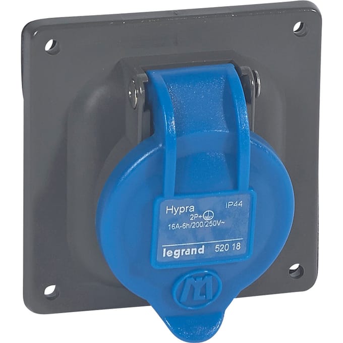 Legrand inbouwstopcontact 230V 16A 3P IP44 Hypra CEE - 052018