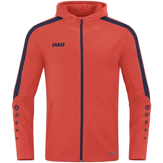 Jako Power Jas Met Kap Dames - Flame / Marine | Maat: 38