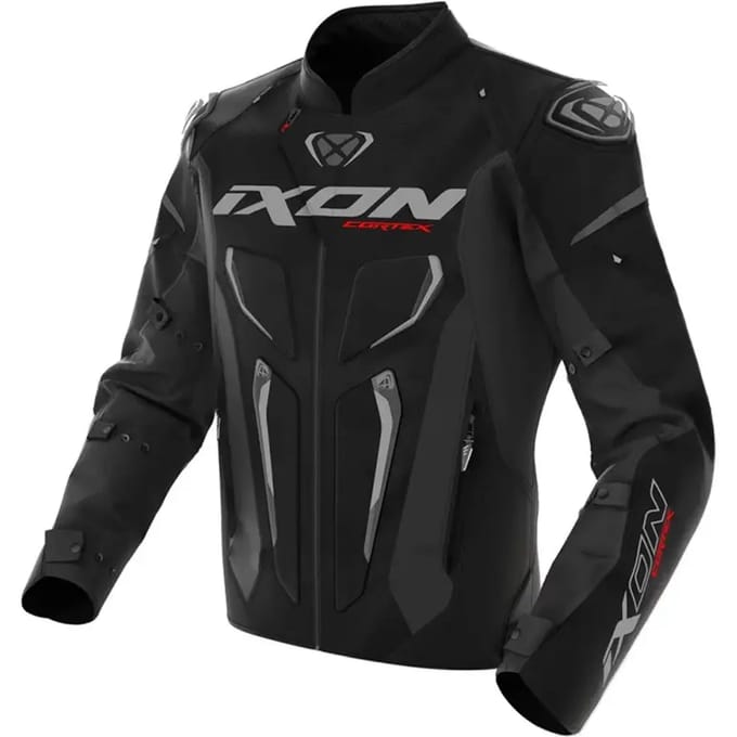 Ixon Cortex Zwart Grijs Waterdichte Textiele Motorjas - Jas