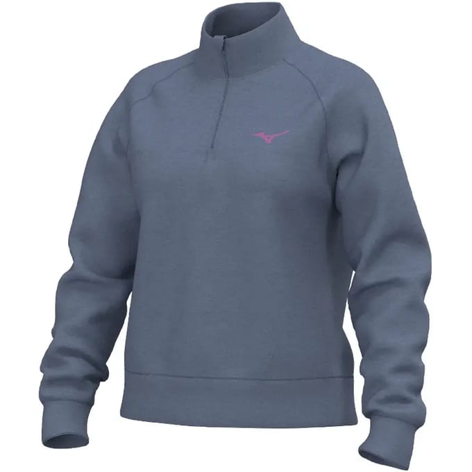 Dames 1/4 zip fleece Mizuno Athletic