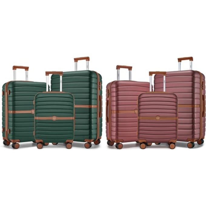 Kono koffer: 20 Handbagagekoffer / Donkergroen en bruin