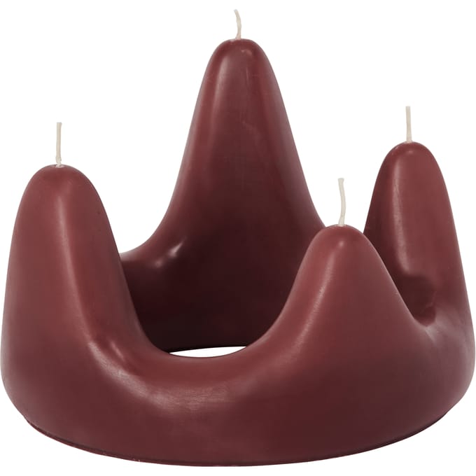 Ferm Living Stala kaarsenring - dark grape