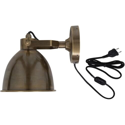KS Verlichting Muurspot Maxim Cover XL Antiek Messing