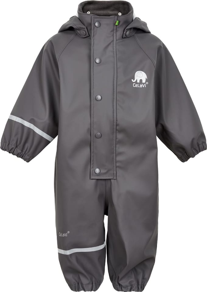 CeLaVi - Regenoverall voor kinderen - Grijs - maat 80cm