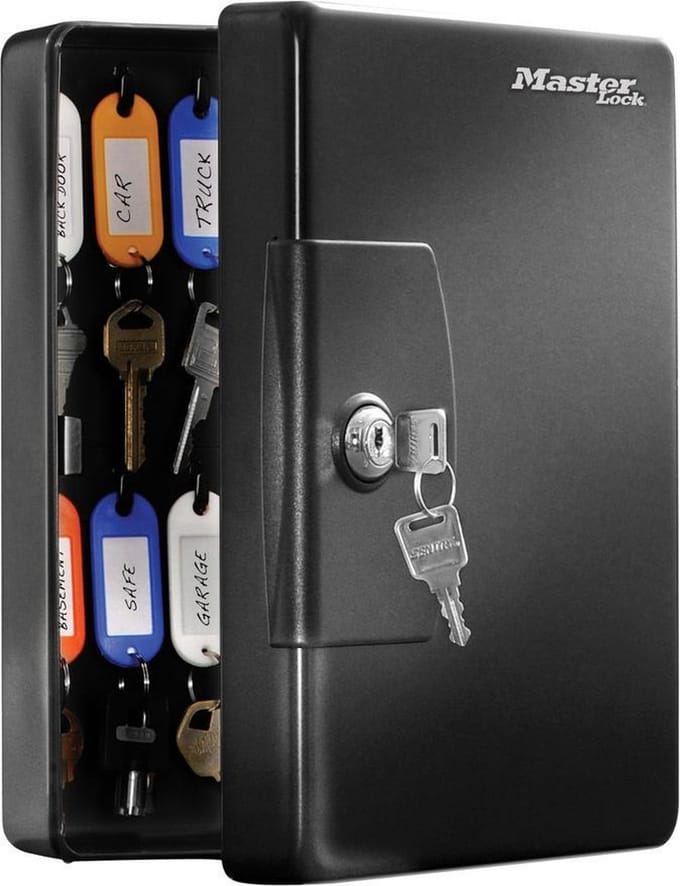 MasterLock Sleutelkast voor 25 sleutels – Incl. 25 sleutellabels – Staal - KB-25ML
