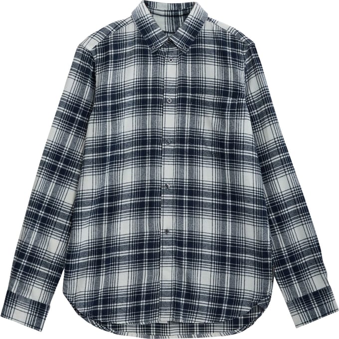 French Connection Scot Flannel Ls Ecru/marine Größe: S | Casual hemden Outlet | Herren | Braun