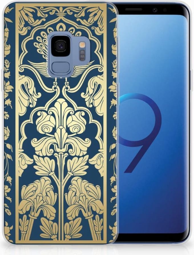 Samsung Galaxy S9 TPU Case Beige Flowers