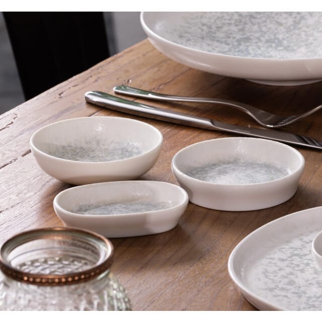 Bonna Kommetje - Lunar White - Porselein - 14 cm (400cc) - set van 6