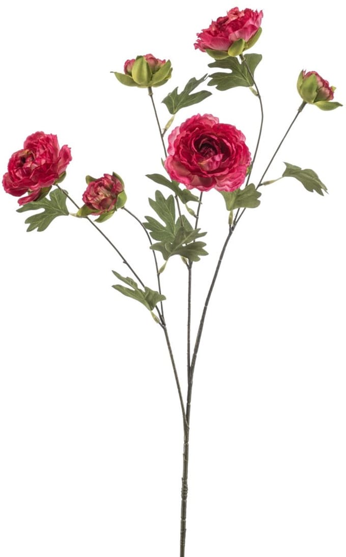 Emerald - Kunstbloem Ranonkel 78cm beauty - Kunstplant voor binnen