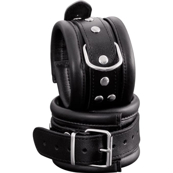 XX-Dreamtoys - Gevoerde Extra Grote Lederen Enkelboeien