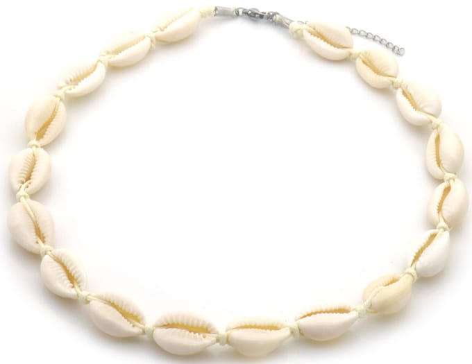 Dames Ketting - Zilver - Schelpen Design - Roestvrijstaal (RVS) - 45CM