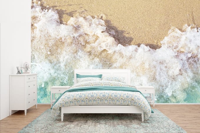 Behang - Fotobehang Golf - Strand - Zee - Water - Breedte 400 cm x hoogte 240 cm