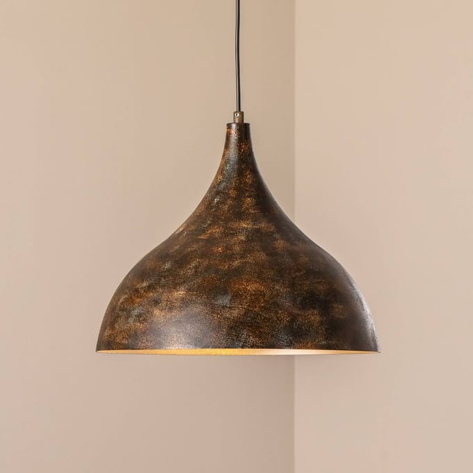Opviq Hanglamp Bitlislim, antiekbruin, Ø 41 cm, metaal, E27