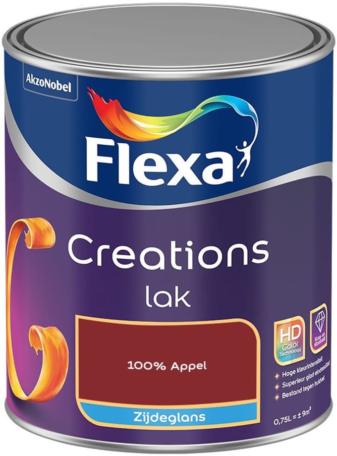 Flexa - Creations Lak Zijdeglans - 100% Appel - Mengverf - 750 Ml