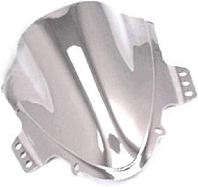 Motor Windscherm - Kuipruit Deflector - Rijcomfort Verhogen - Dubbele Bubble Design - 30 cm Lengte - Chroom