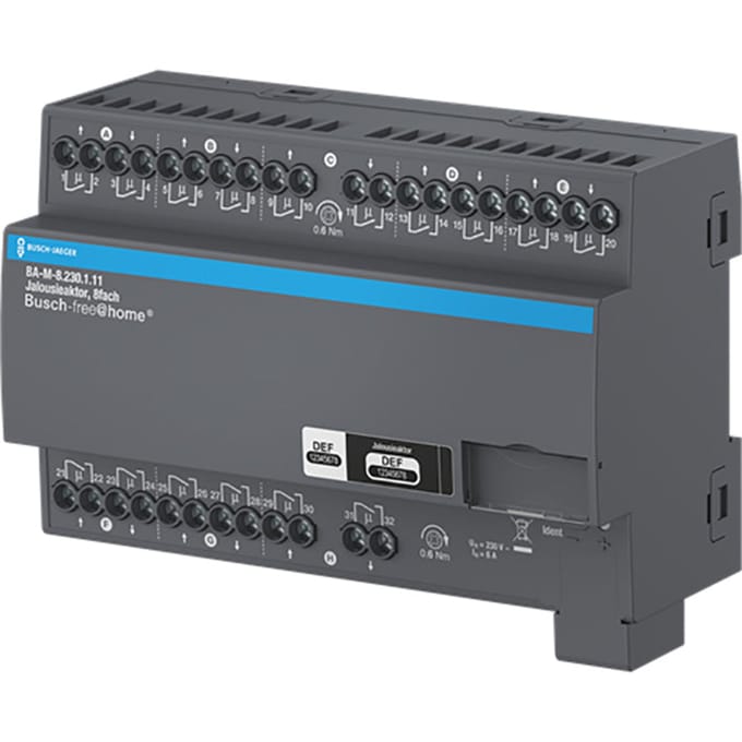 ABB 8-Kanaals 230V Blinde Actuator Free@Home - 2CDG510029R0021